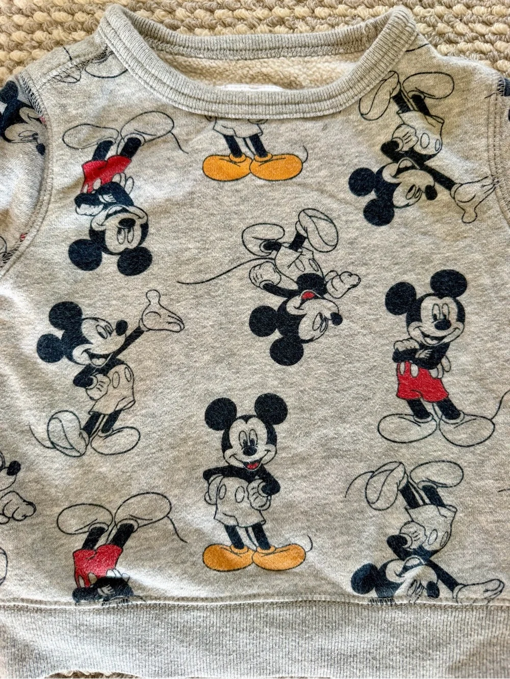 Baby Gap Mickey Mouse Lined Jogger Set | 12–18 Months